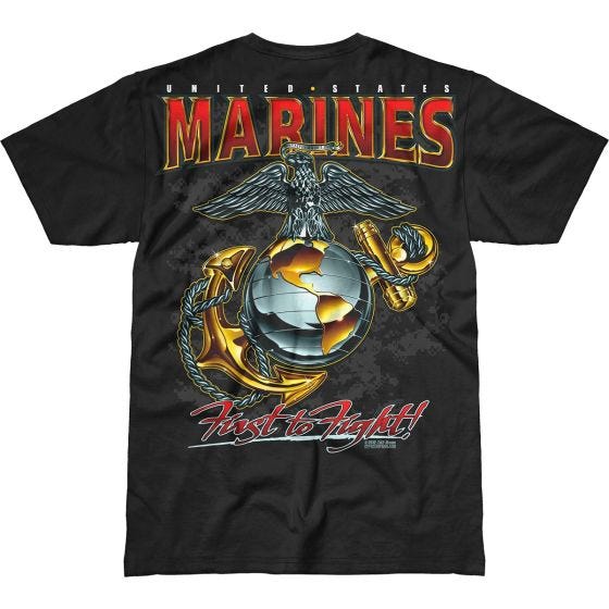 Camiseta 7.62 Design USMC Eagle, Globe & Anchor Battlespace en negro