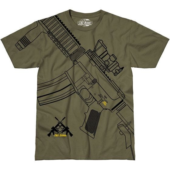 Camiseta 7.62 Design Get Some en Military Green