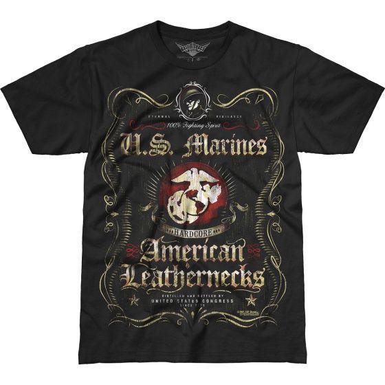 Camiseta 7.62 Design USMC Fighting Spirit Battlespace en negro