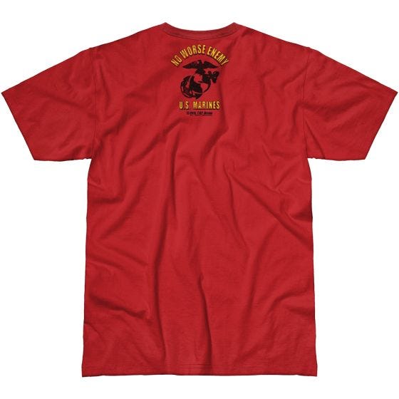 Camiseta 7.62 Design USMC No Worse Enemy Battlespace en Scarlet Heather