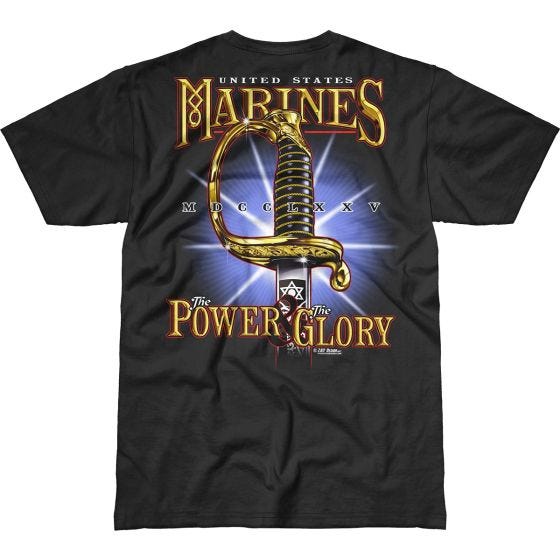 Camiseta 7.62 Design USMC Power & Glory Battlespace en negro