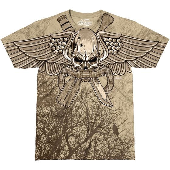 Camiseta 7.62 Design USMC Recon Swift Silent Deadly en Sand