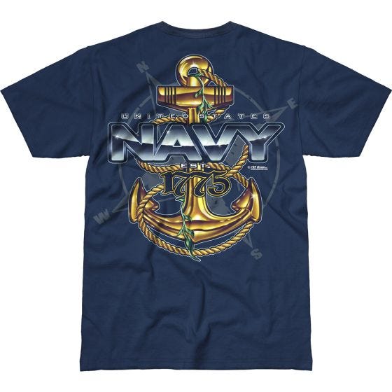Camiseta 7.62 Design USN Compass Battlespace en Navy