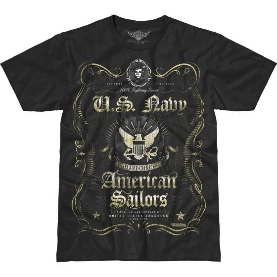 Camiseta 7.62 Design USN Fighting Spirit Battlespace en negro