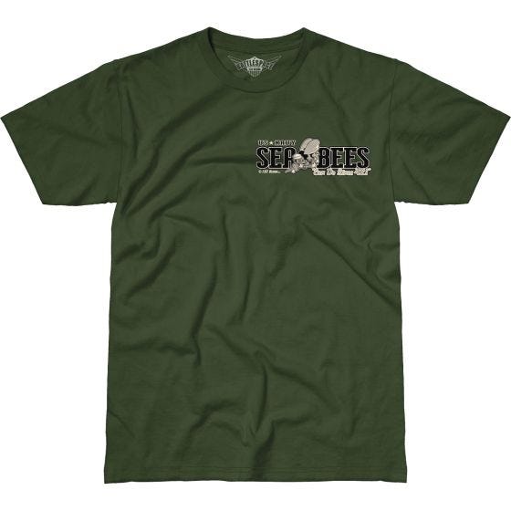 Camiseta 7.62 Design USN Seabees Vintage Battlespace en Military Green