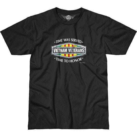 Camiseta 7.62 Design Vietnam Veterans Time Served Battlespace en negro