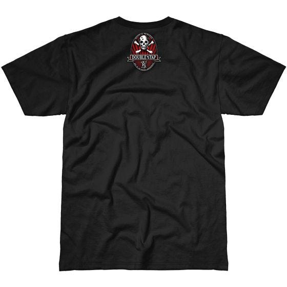 Camiseta negra, diseño Double Tap 7.62