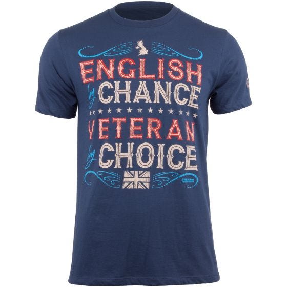Camiseta 7.62 Design Veteran By Choice English en Indigo Blue