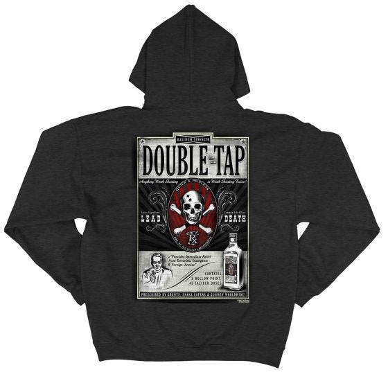 Sudadera con capucha 7.62 Design Double Tap en Charcoal