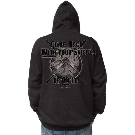 Sudadera con capucha 7.62 Design With Your Shield en Charcoal Heather