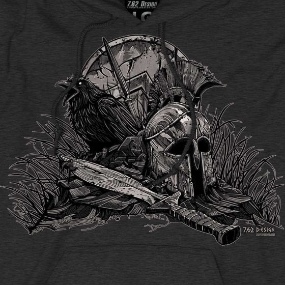 Sudadera con capucha 7.62 Design With Your Shield en Charcoal Heather