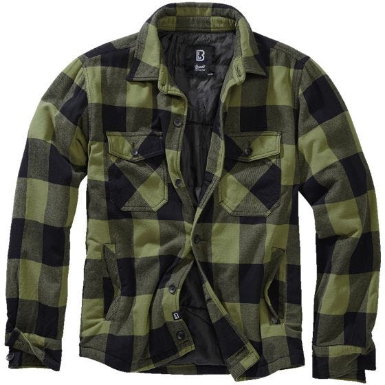 Chaqueta Brandit Lumber - Negro / Oliva