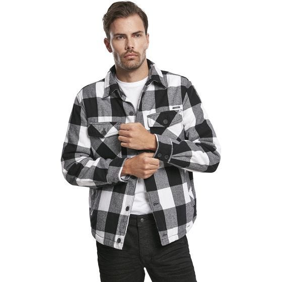 Chaqueta Brandit Lumber - Blanco / Negro