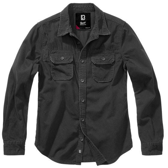Camiseta de manga larga Brandit Mujer Antiguo - Negro