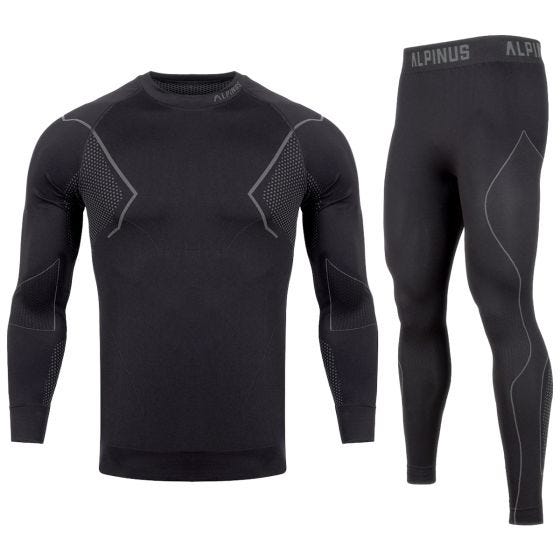 Alpinus Active Base Layer Set - Negro / Gris
