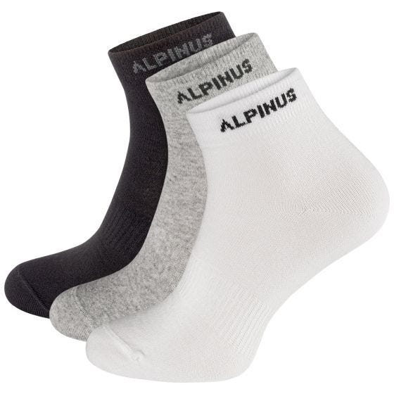 Calcetines Alpinus Puyo 3-Pack - Negro / Gris / Blanco