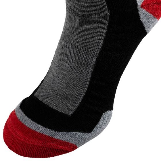 Calcetines cortos Alpinus Sveg - Gris / Rojo