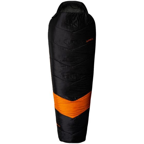 Saco de dormir Alpinus Classic 1050 (Left) - Negro / Naranja