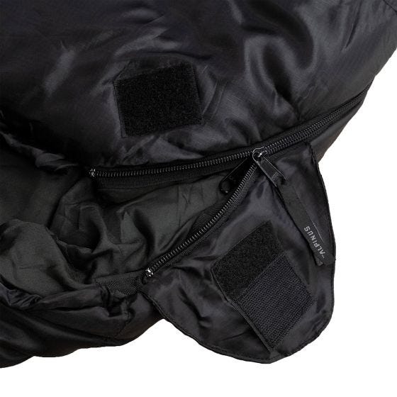 Saco de dormir Alpinus Classic 1250 (Right) - Negro / Rojo