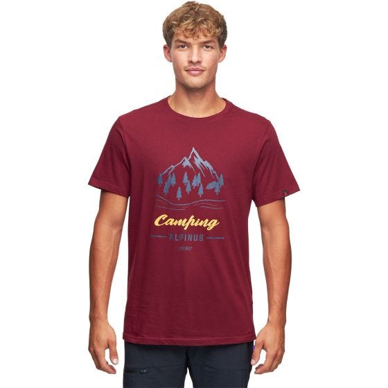 Camiseta hombre Alpinus Active Polaris II - Granate