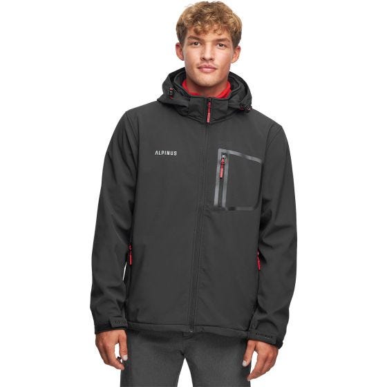 Chaqueta SoftShell hombre Alpinus City Stenshuvud - Negro