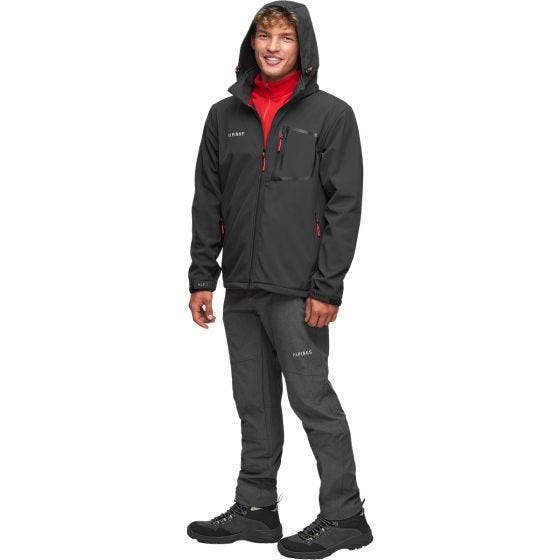 Chaqueta SoftShell hombre Alpinus City Stenshuvud - Negro