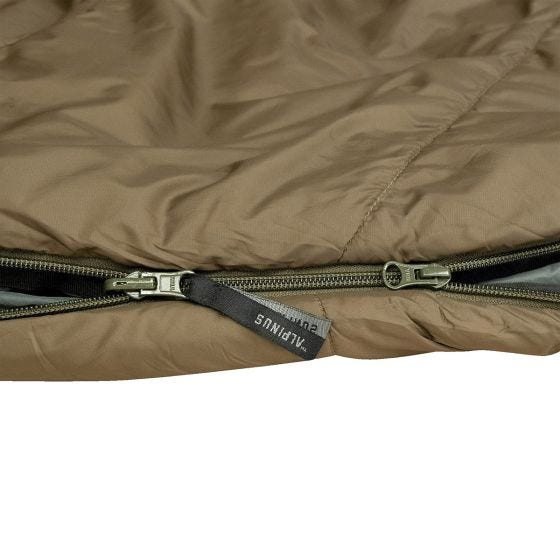 Saco de dormir Alpinus Survival 1300 (Left) - Verde
