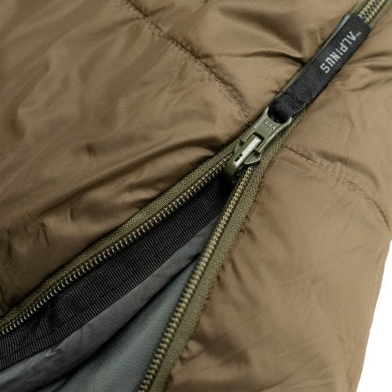 Saco de dormir Alpinus Survival 1300 (Right) - Verde