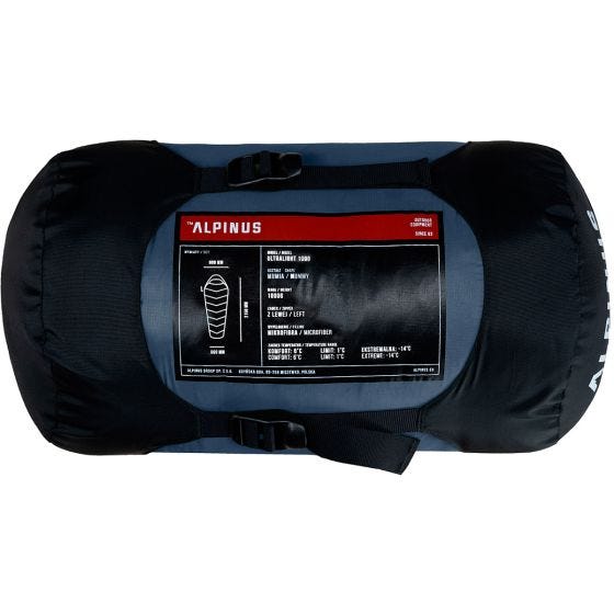 Saco de dormir Alpinus Ultralight 1000 (Left) - Azul
