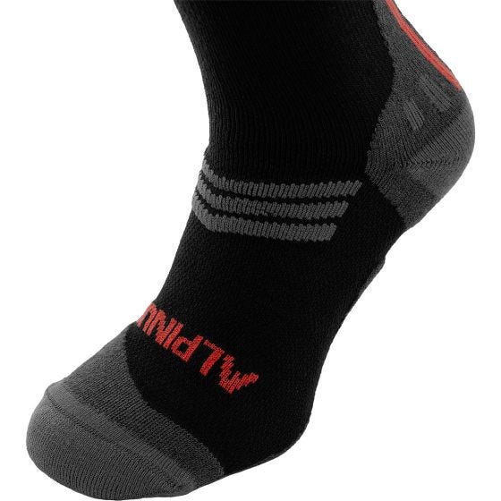 Calcetines de senderismo Alpinus Valletto Merino Coolmax - Negro