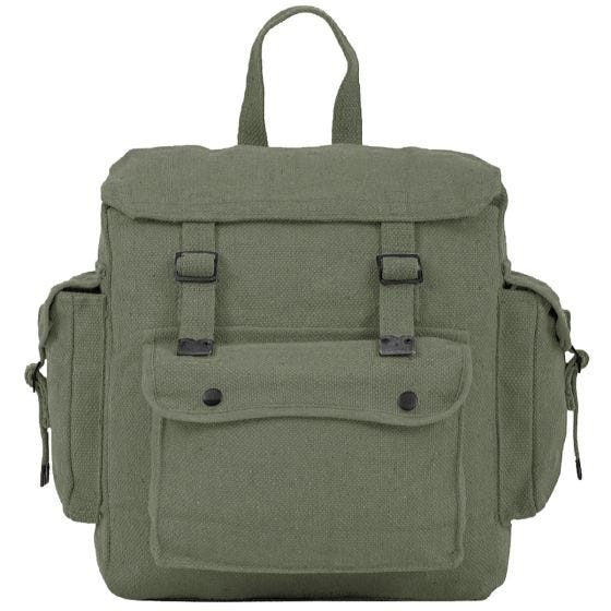 Mochila grande Highlander con correas y bolsillos en verde oliva