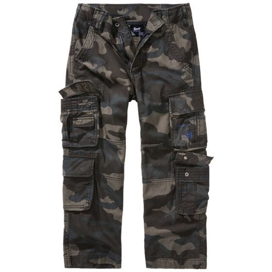 Pantalones Brandit Niños Pure - Dark Camo