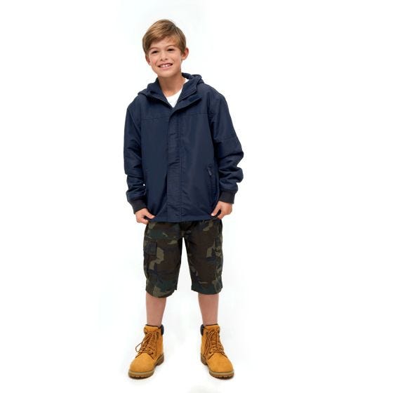 Chaqueta Brandit Niños Windbreaker Front Zip - Navy