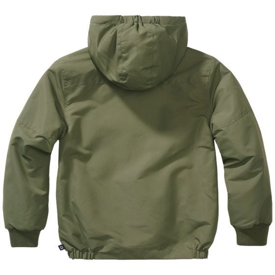 Chaqueta Brandit Niños Windbreaker Front Zip - Oliva