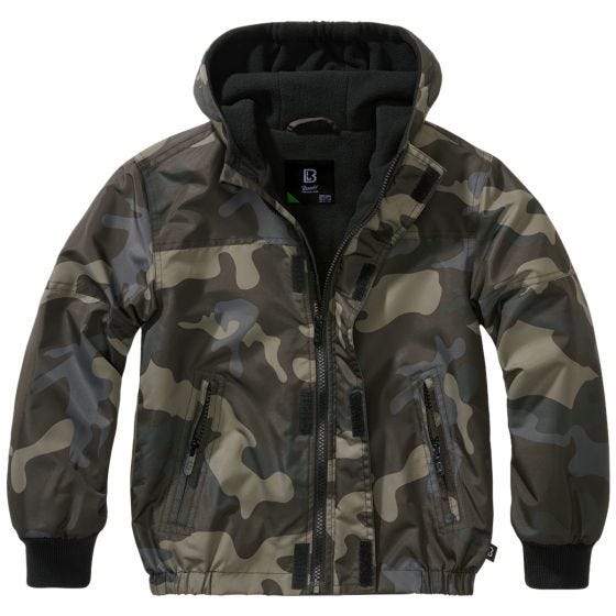 Chaqueta Brandit Niños Windbreaker Front Zip - Dark Camo