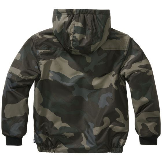 Chaqueta Brandit Niños Windbreaker Front Zip - Dark Camo