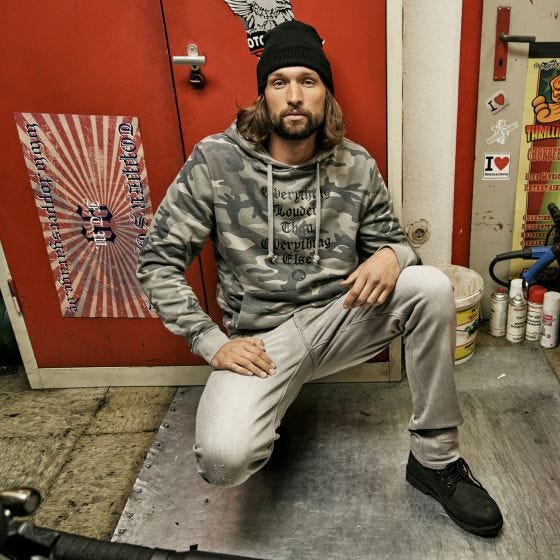 Cazadora con capucha Brandit Motörhead Sweathoody - Grey Camo