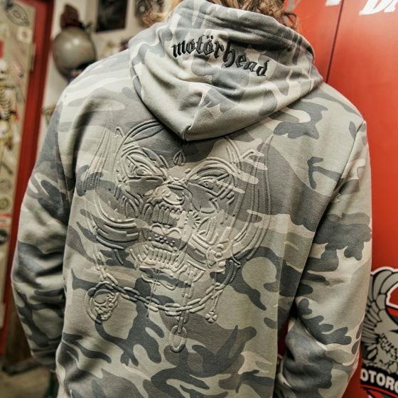 Cazadora con capucha Brandit Motörhead Sweathoody - Grey Camo