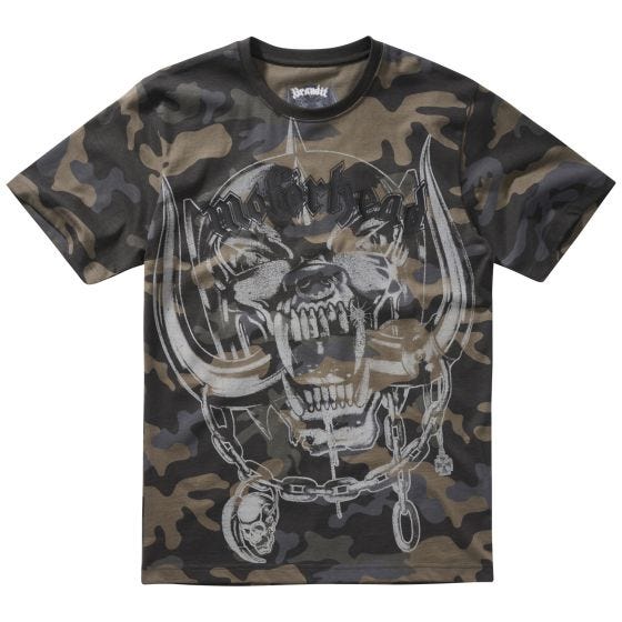 Camiseta Brandit Motörhead Warpig Print - Dark Camo