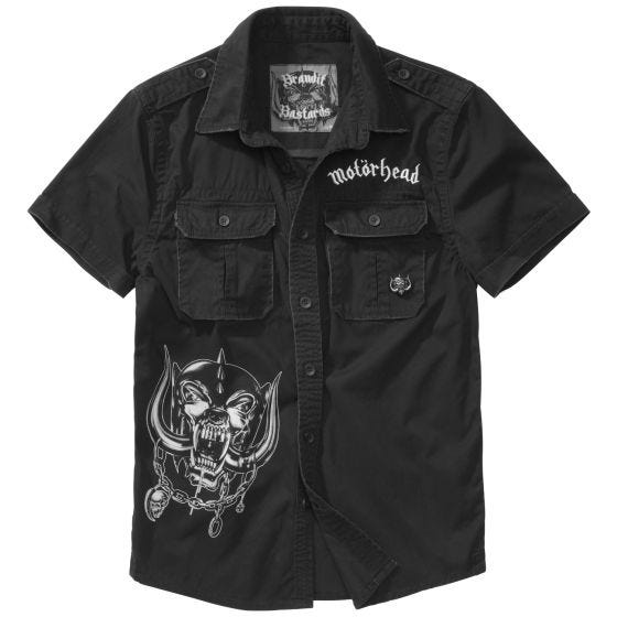 Camisa de manga corta Brandit Motörhead Vintage - Negro