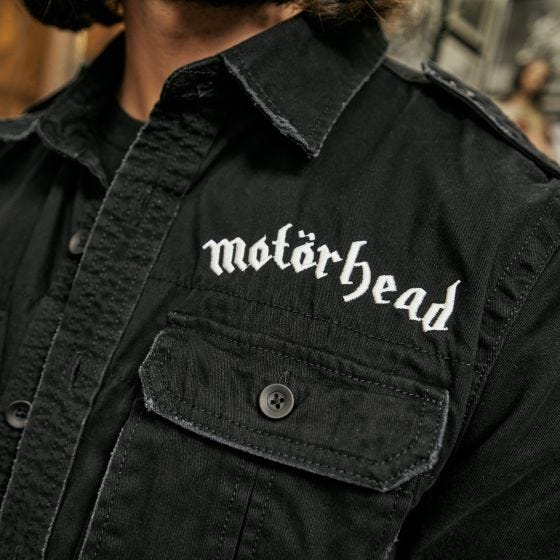 Camisa de manga corta Brandit Motörhead Vintage - Negro