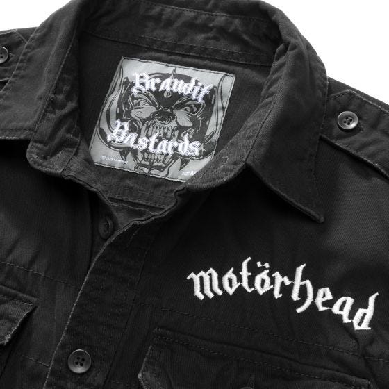 Camisa Brandit Motörhead Vintage - Negro