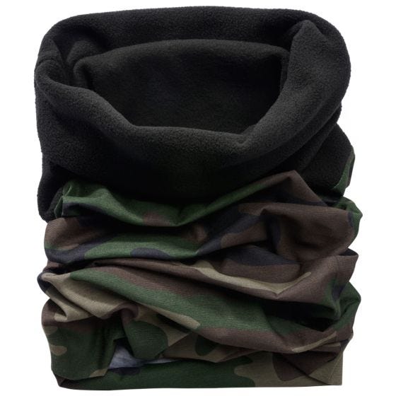 Braga de cuello Brandit Multifunctional Tejido polar - Woodland