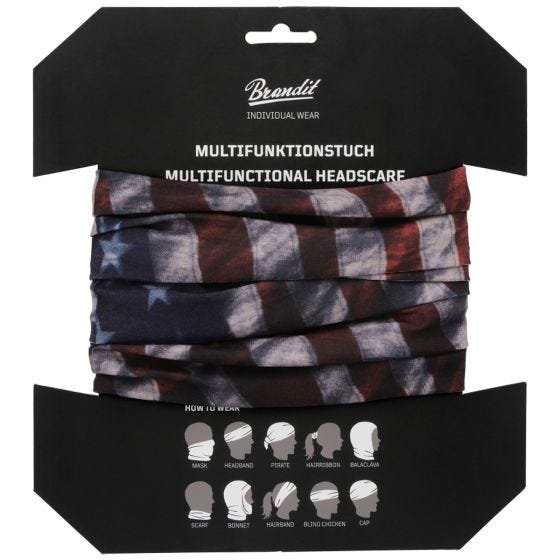 Braga de cuello Brandit Multifunctional - US Flag