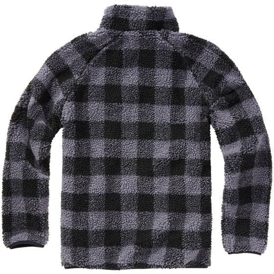 Chaqueta Brandit Teddyfleece Troyer - Negro / Gris