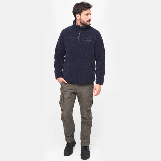 Chaqueta Brandit Teddyfleece Troyer - Navy
