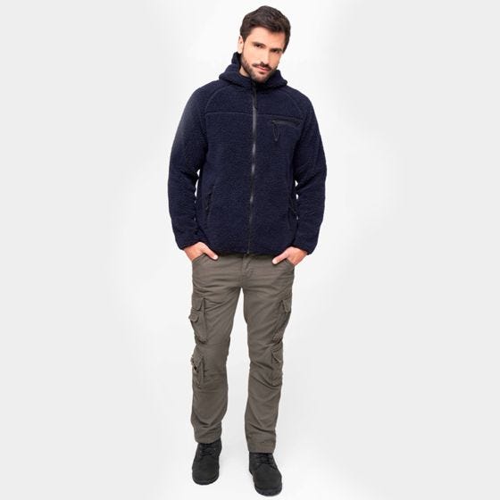 Chaqueta Brandit Teddyfleece Worker - Navy