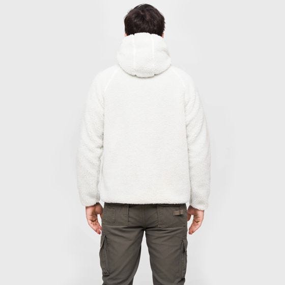 Chaqueta Brandit Teddyfleece Worker - Blanco