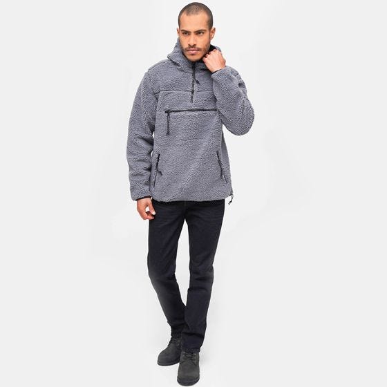 Jersey Brandit Teddyfleece Worker - Antracita