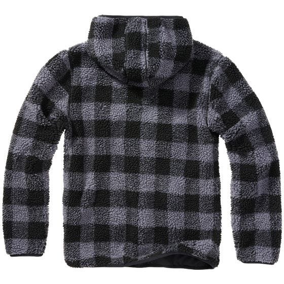 Jersey Brandit Teddyfleece Worker - Negro / Gris
